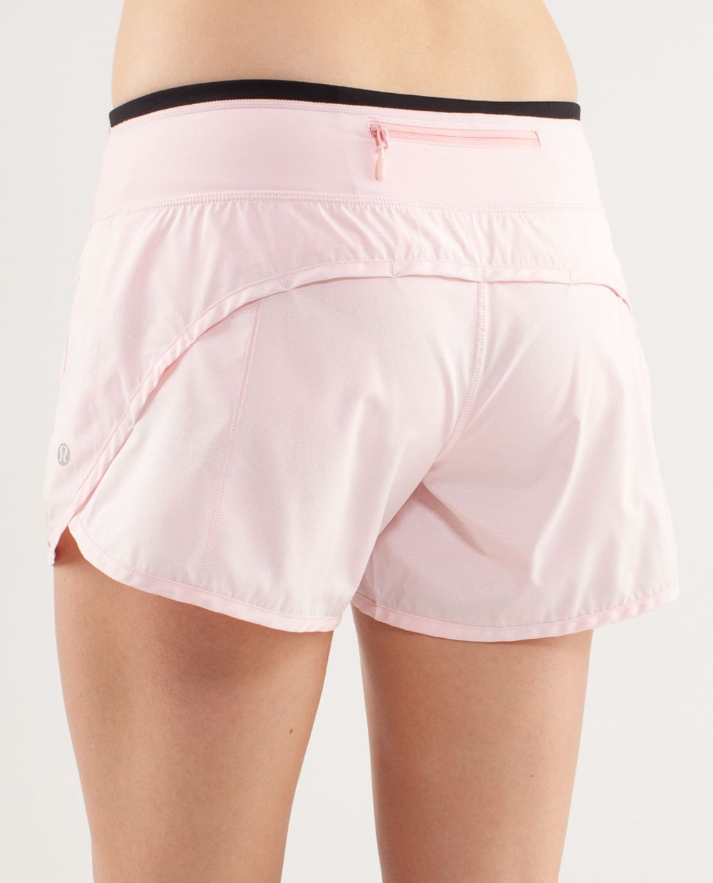 Lululemon Turbo Run Short - Blush Quartz /  Black