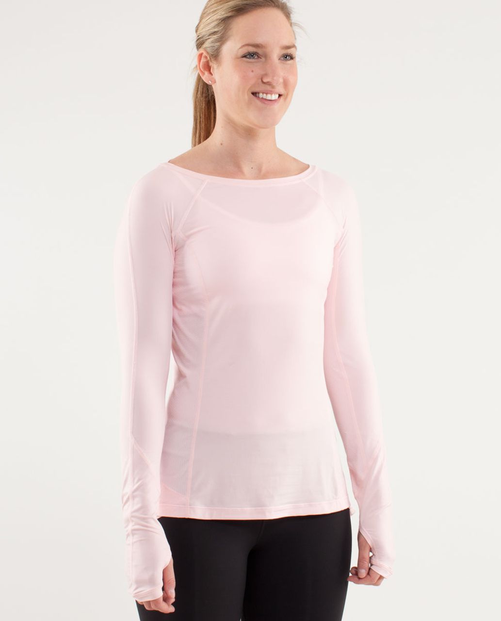 Lululemon Run:  In The Sun Long Sleeve - Blush Quartz