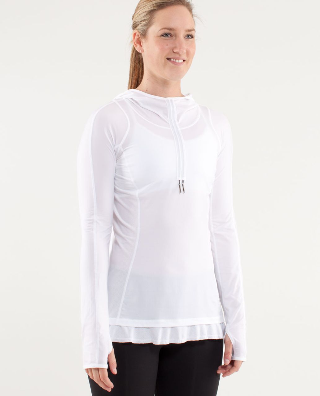 Lululemon Rest Less Hoodie - Heathered White - lulu fanatics