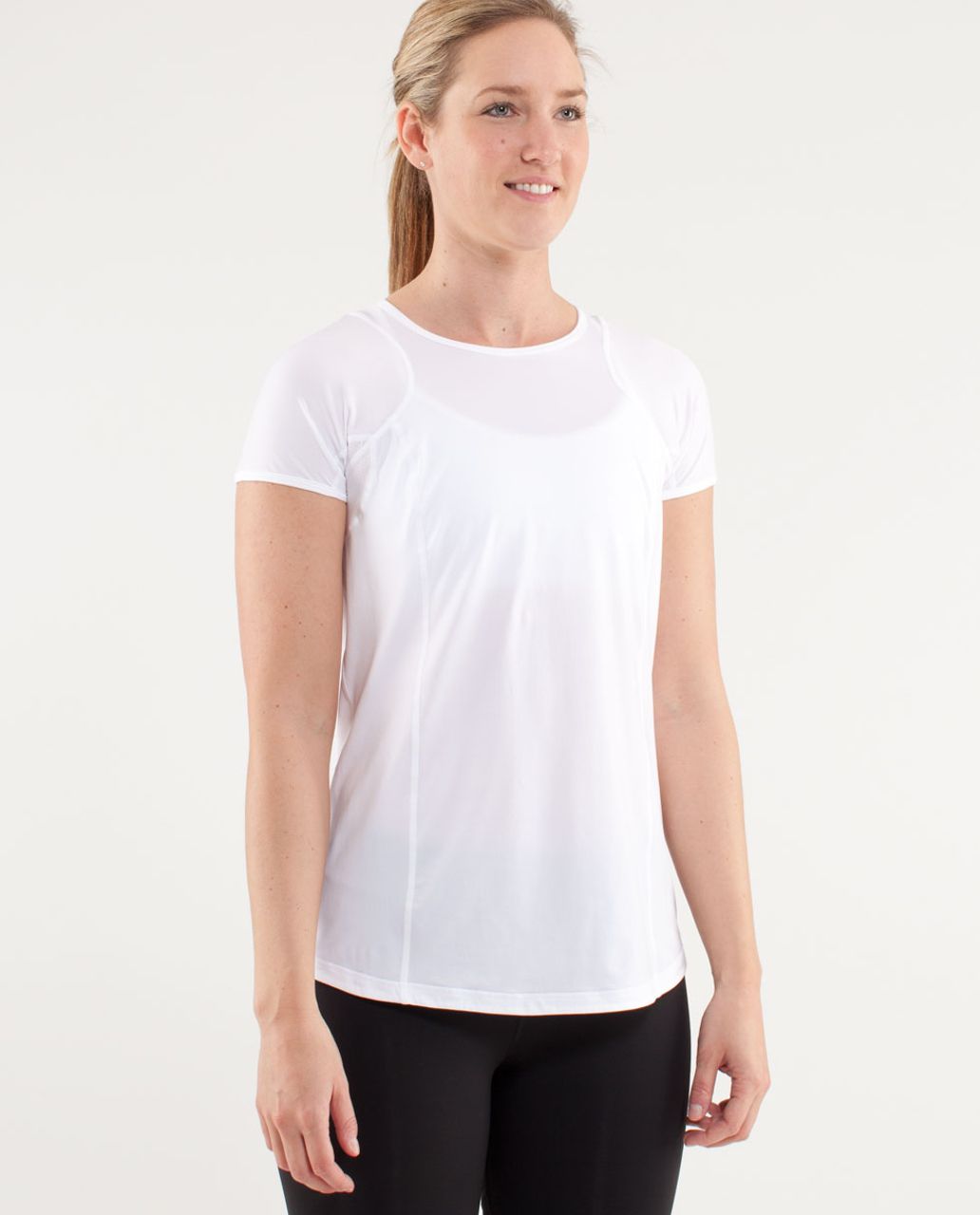 Lululemon Run:  In The Sun Short Sleeve - White