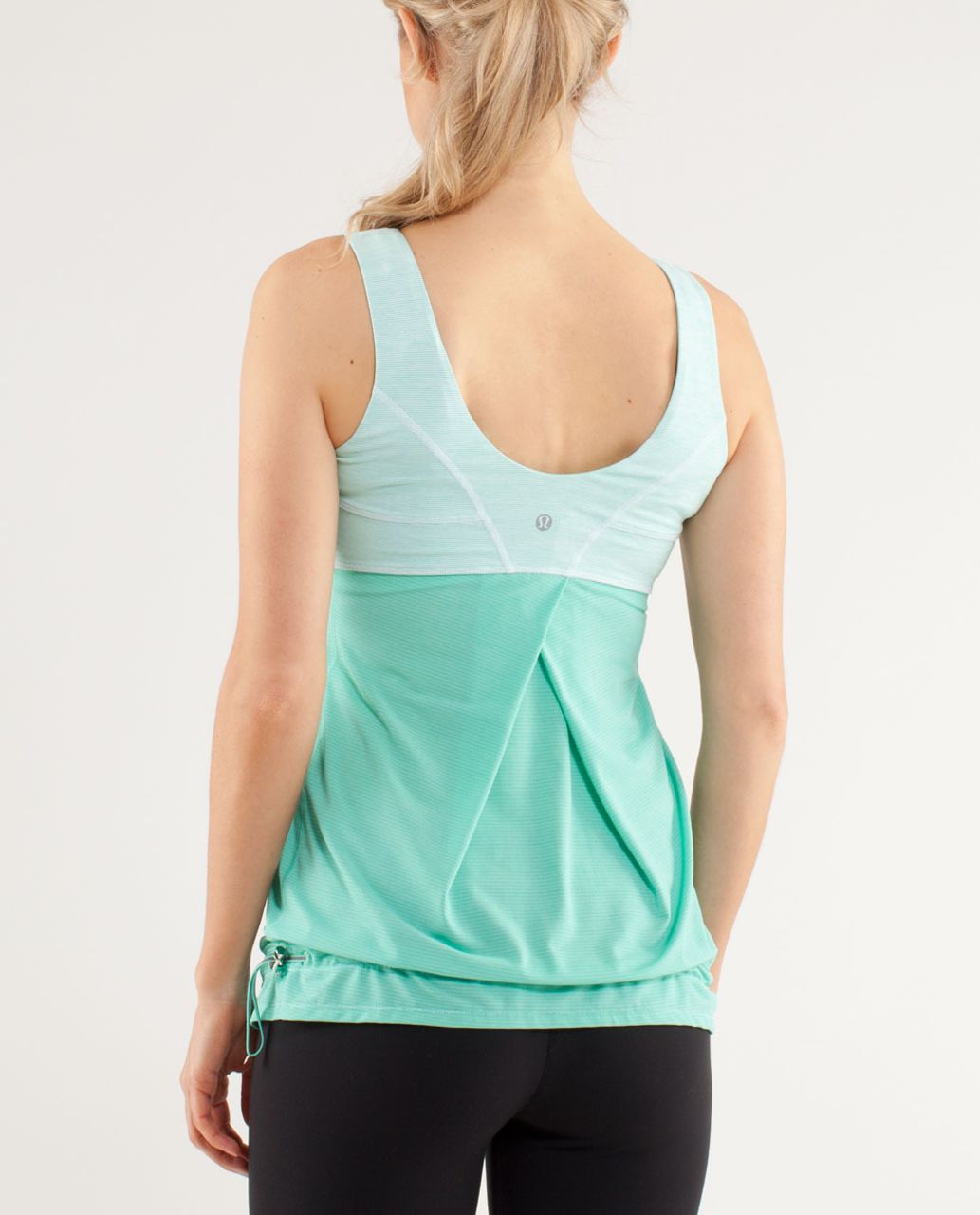 Ω Lululemon Tank, Pistachio Mint Green Color, Drawstring Waist