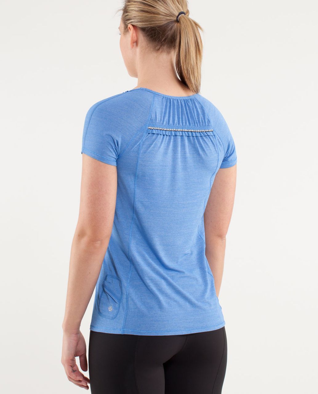 Lululemon Run:  Wild Short Sleeve Tech - Heathered Porcelaine