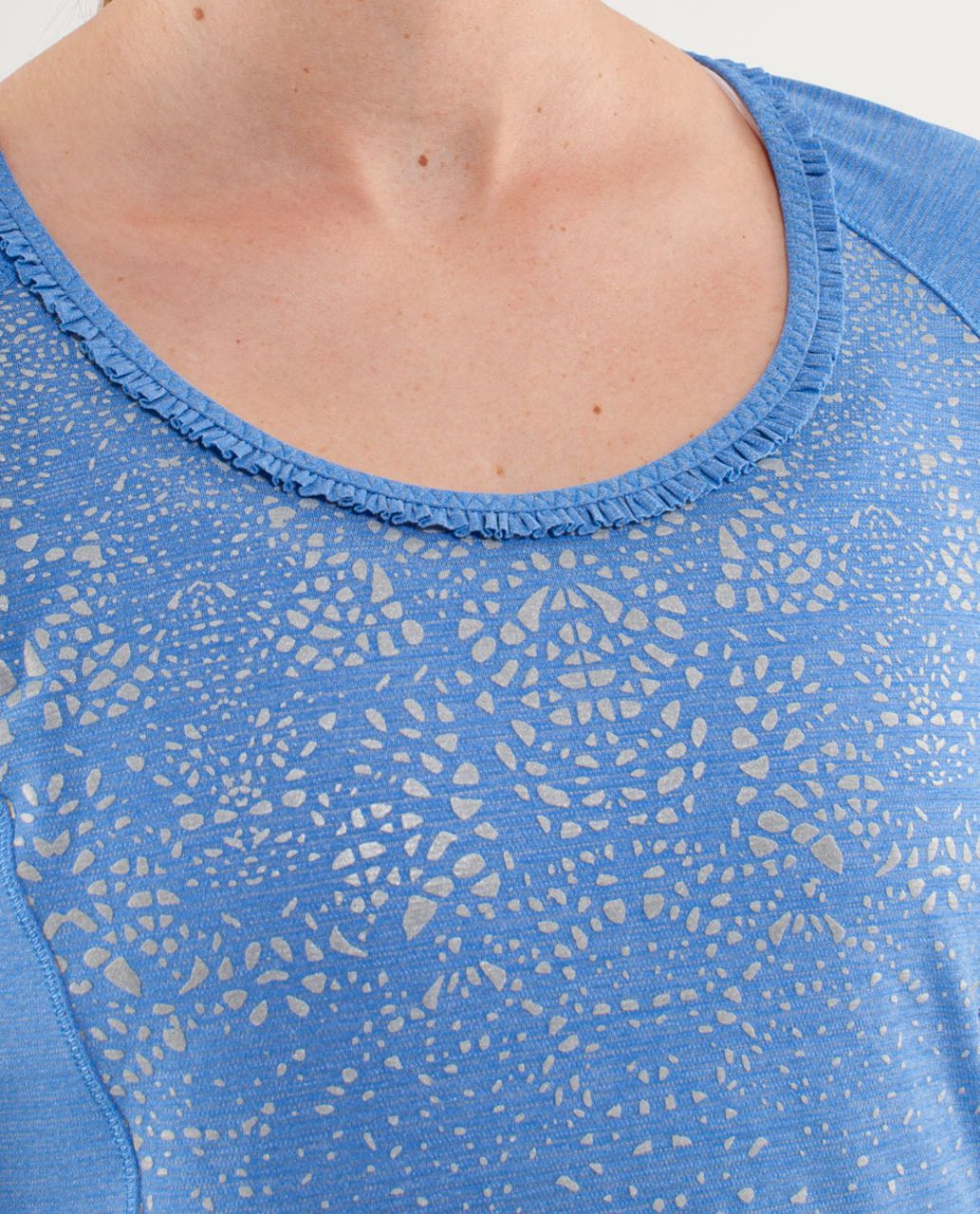 Lululemon Run:  Wild Short Sleeve Tech - Heathered Porcelaine