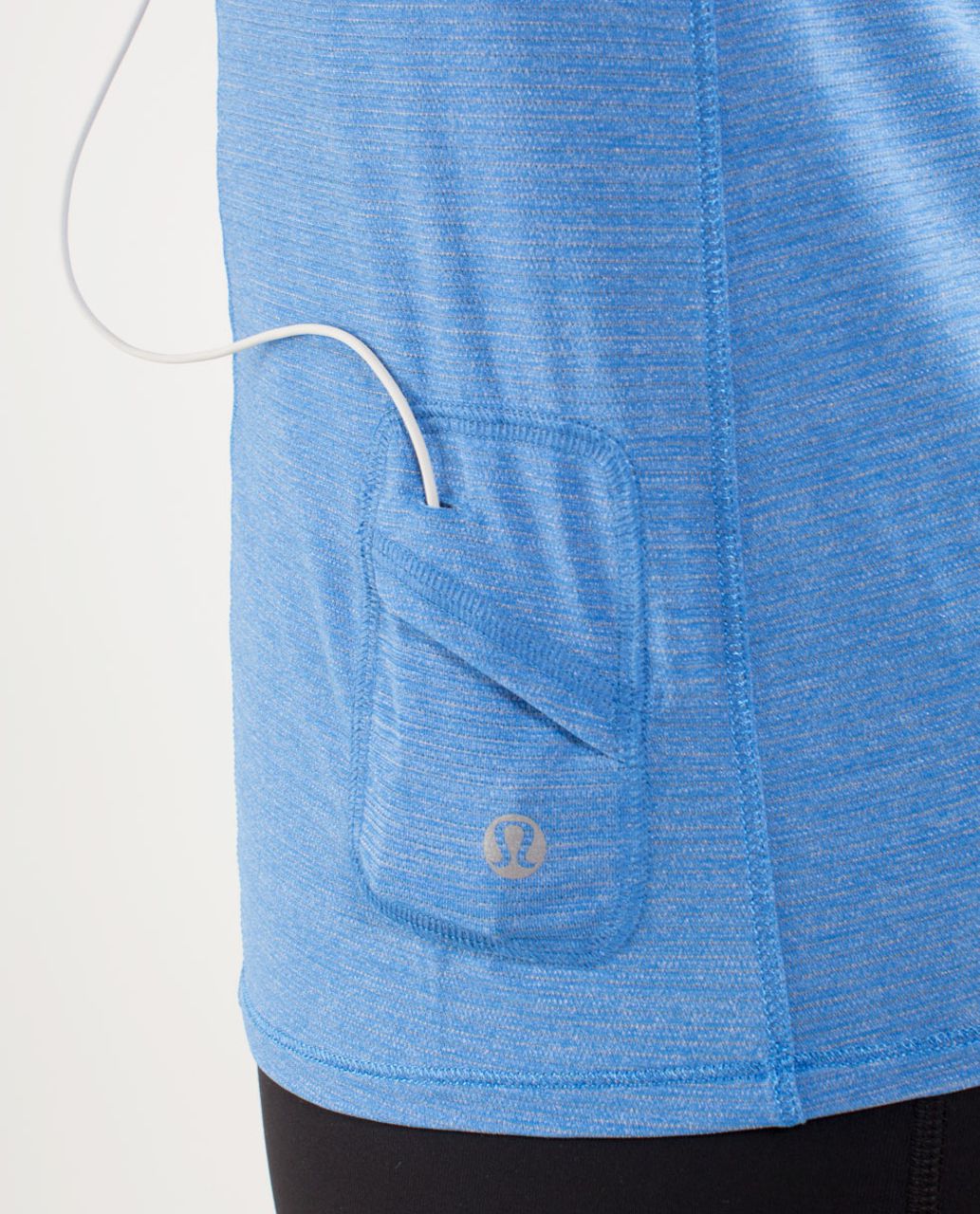 Lululemon Run:  Wild Short Sleeve Tech - Heathered Porcelaine