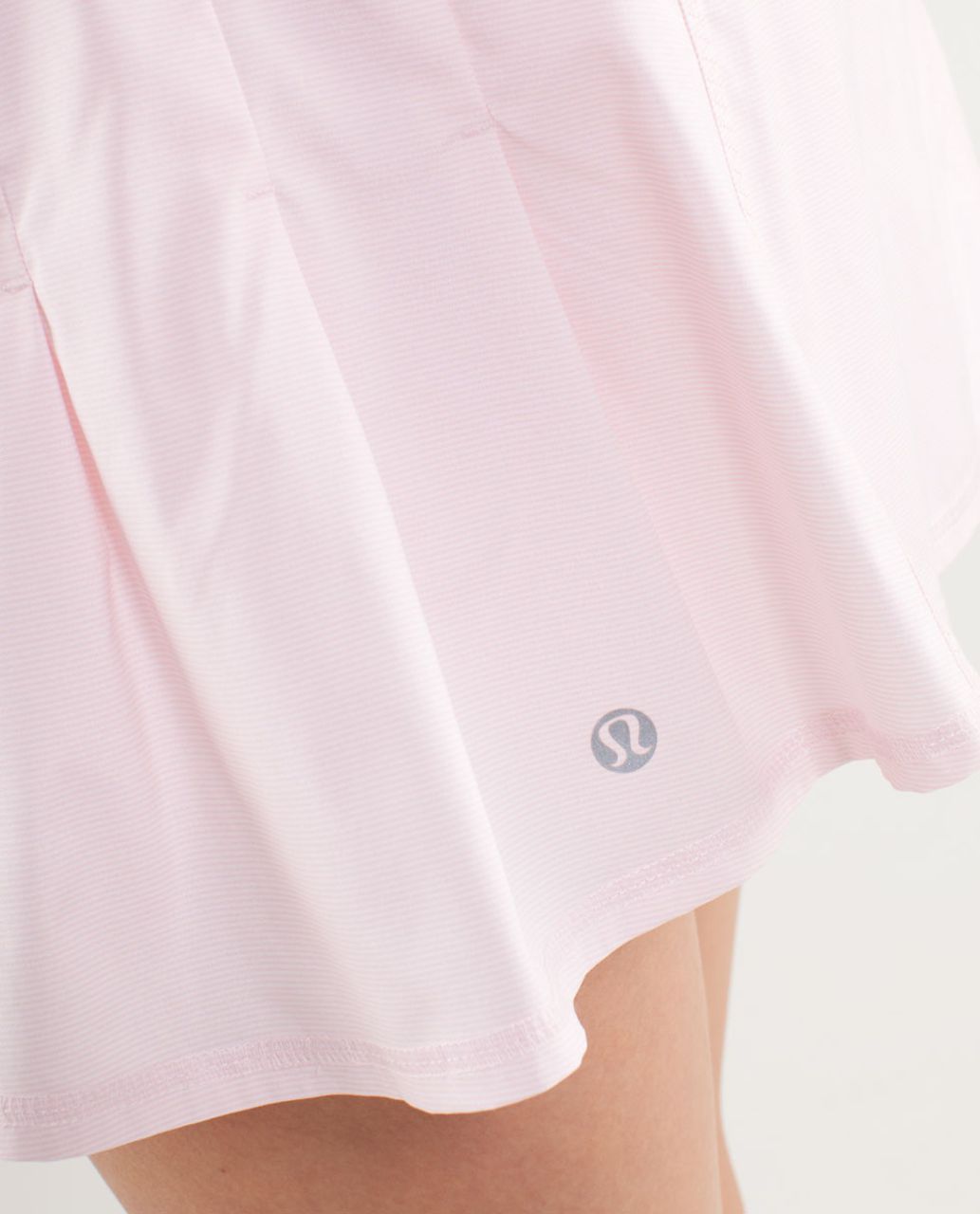 Lululemon Run:  In The Sun Skirt - Wee Stripe White Blush Quartz /  Blush Quartz