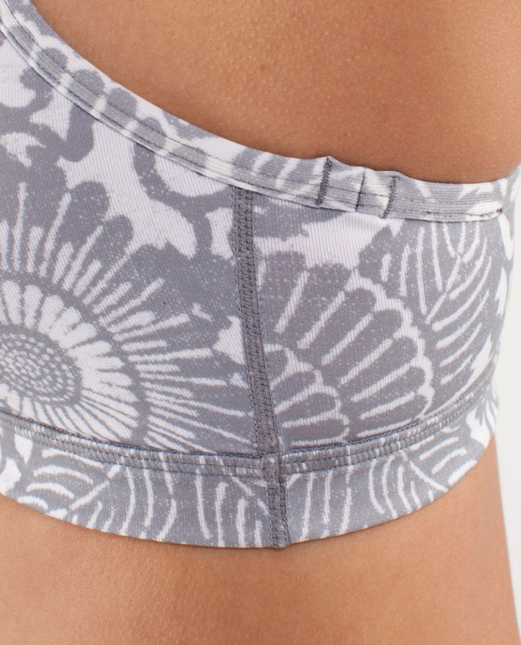 Lululemon Flow Y Bra IV - Beachy Floral White Fossil