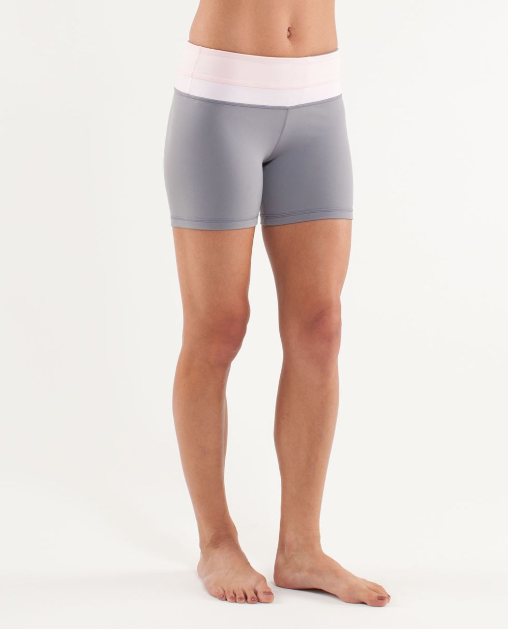 Lululemon Reverse Groove Short (Regular) - Fossil /  Blush Quartz /  Heathered Blush Quartz