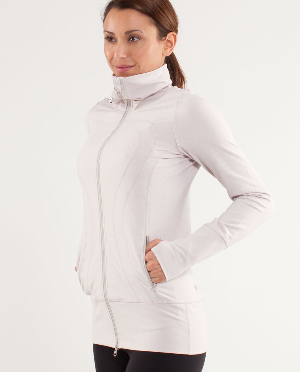 Lululemon In Stride Jacket - Heathered Dune - lulu fanatics