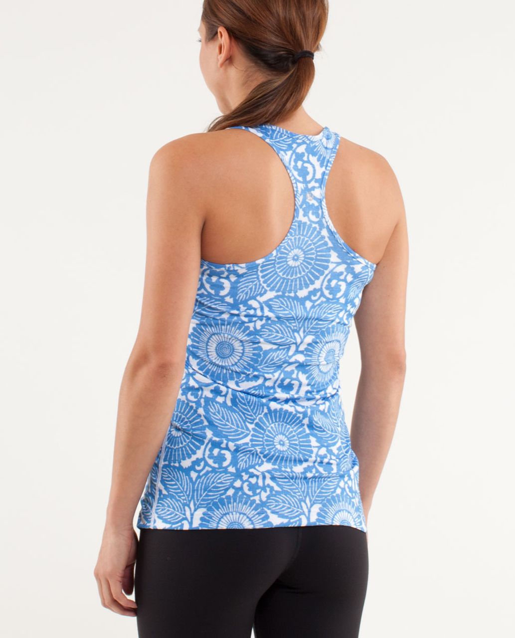 Lululemon Cool Racerback - Beachy Floral White Porcelaine