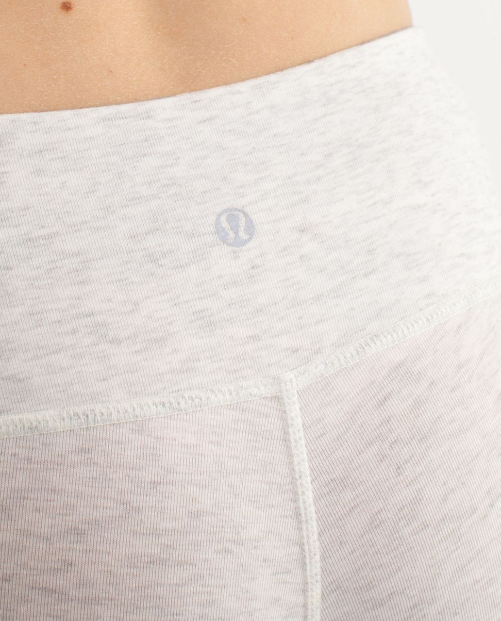 Lululemon Diversity Wunder Under Crop - Heathered White / Seaside Dot White / Fossil