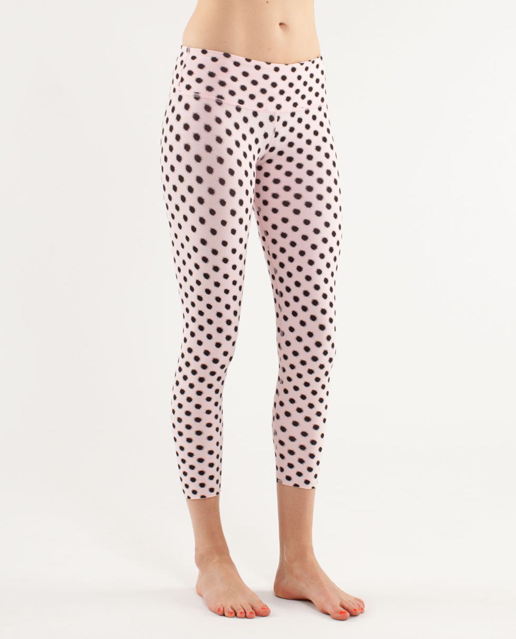 Lululemon Diversity Wunder Under Crop - High Noon Dot Blush Quartz / Black