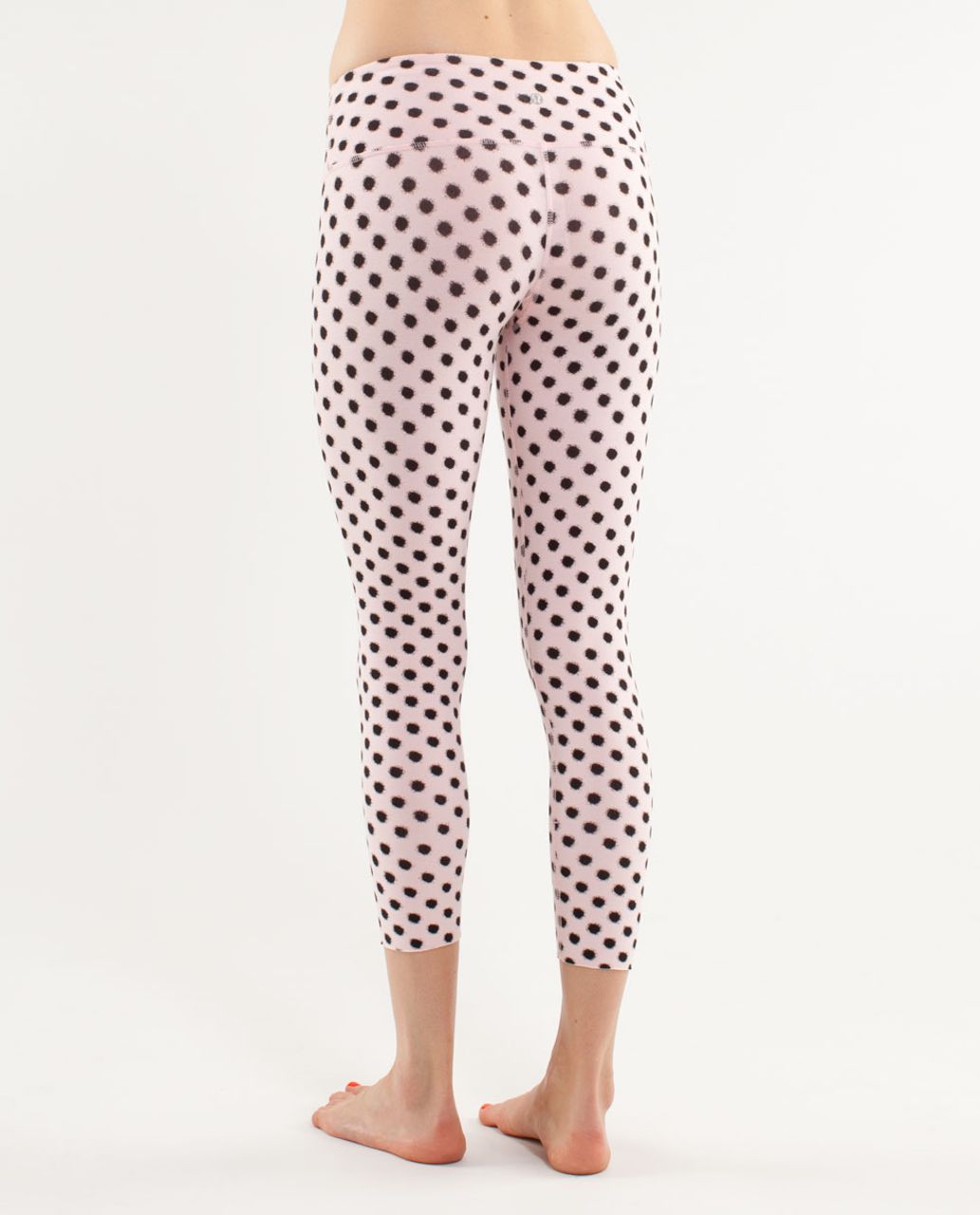 Lululemon Diversity Wunder Under Crop - High Noon Dot Blush Quartz / Black