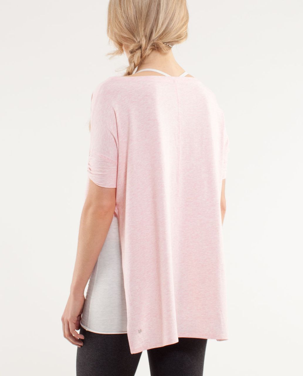 Lululemon My Mantra Short Sleeve - Heathered Blush Quartz