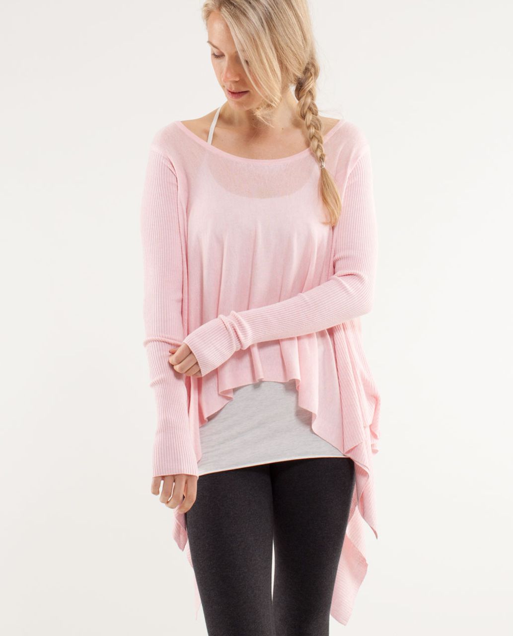 Lululemon Enlightened Pullover - Heathered Blush Quartz