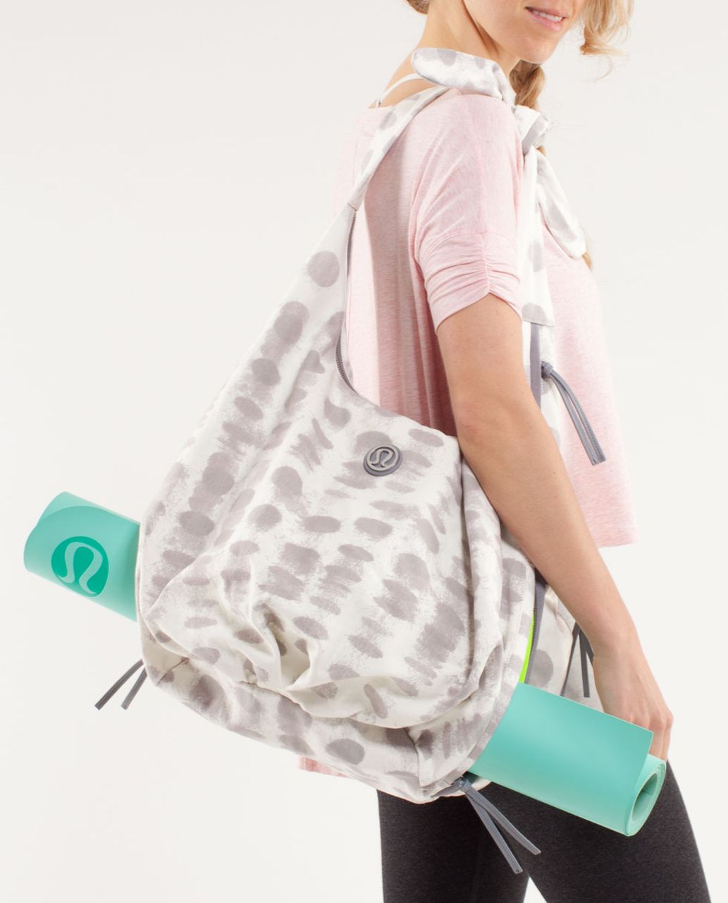 Lululemon Sackasana Bag - Seaside Dot White / Fossil