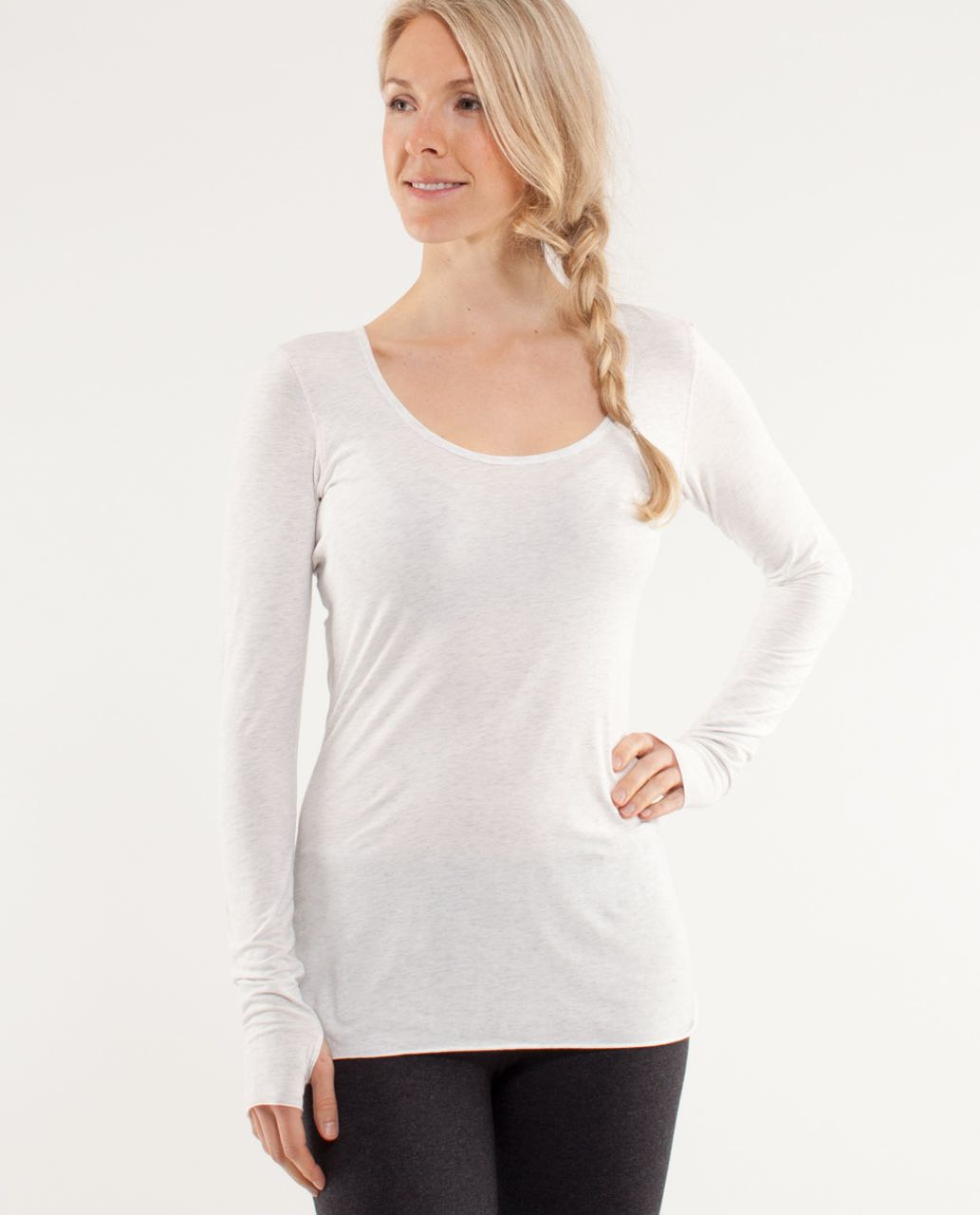 Lululemon My Mantra Long Sleeve - Heathered White