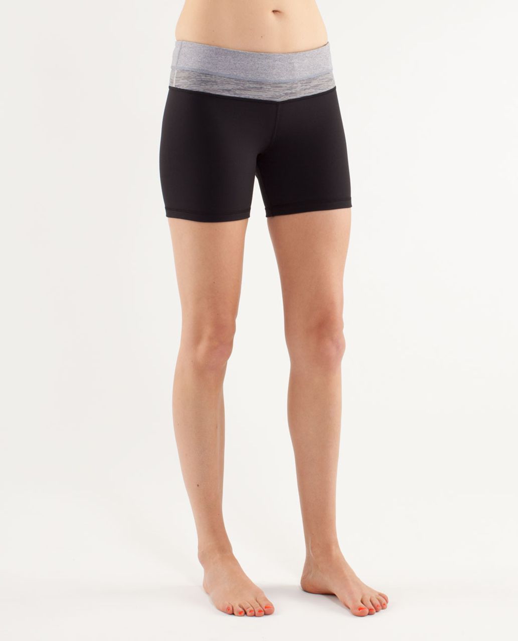 Lululemon Reverse Groove Short (Regular) - Black /  Heathered Fossil /  Wee Are From Space Coal Fossil