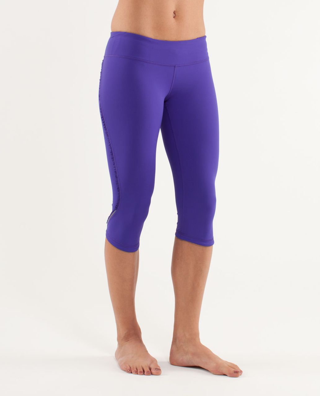 Lululemon Run: Fast And Free Crop - Bruised Berry - lulu fanatics