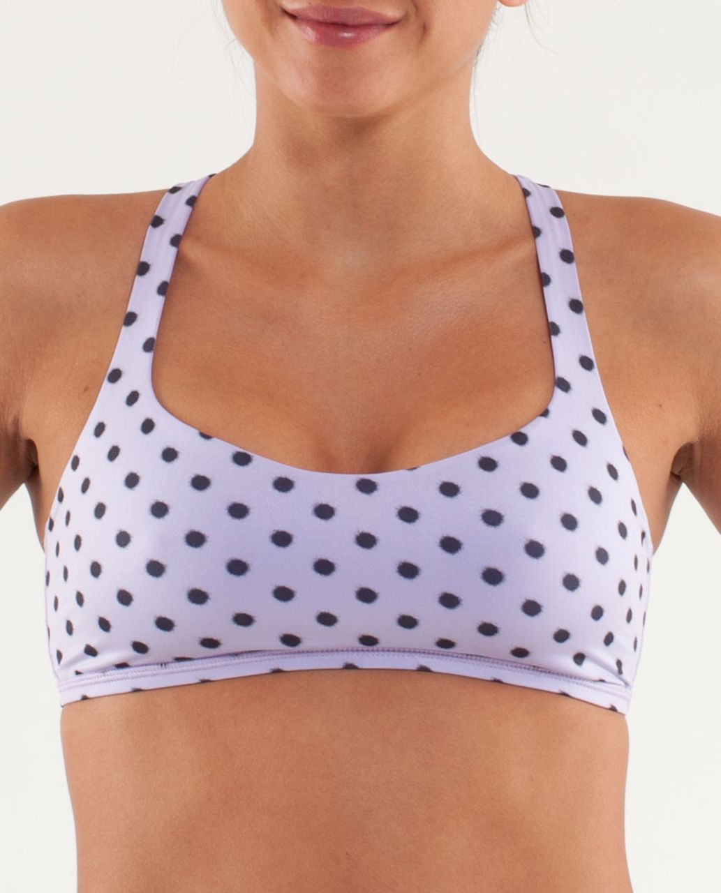 Lululemon Free To Be Bra - High Noon Dot Lilac / Black