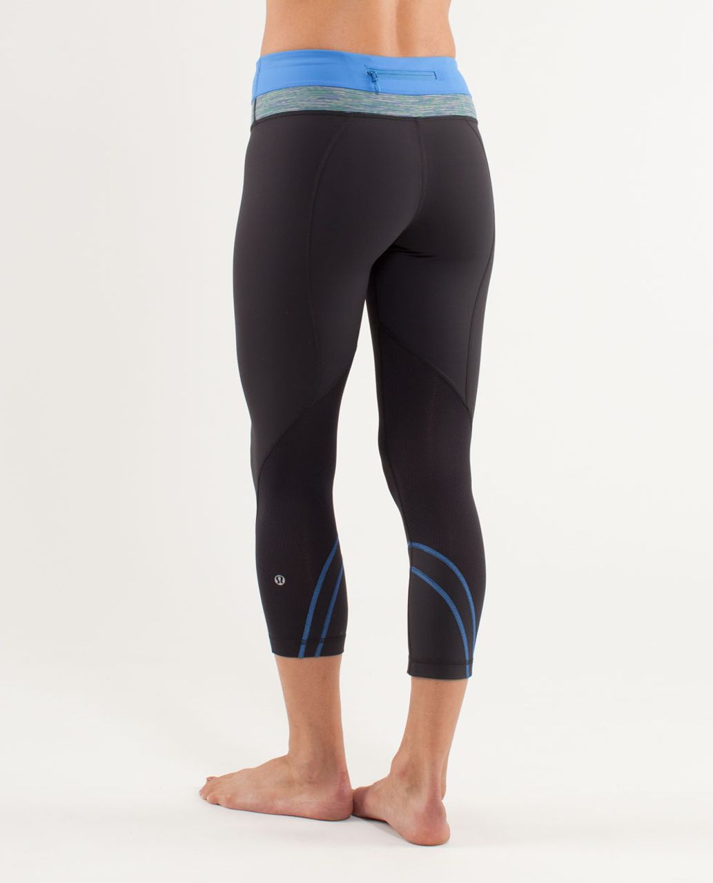 Lululemon Run:  Inspire Crop II - Deep Coal / Porcelaine / Wee Are From Space Deep Coal May Multi