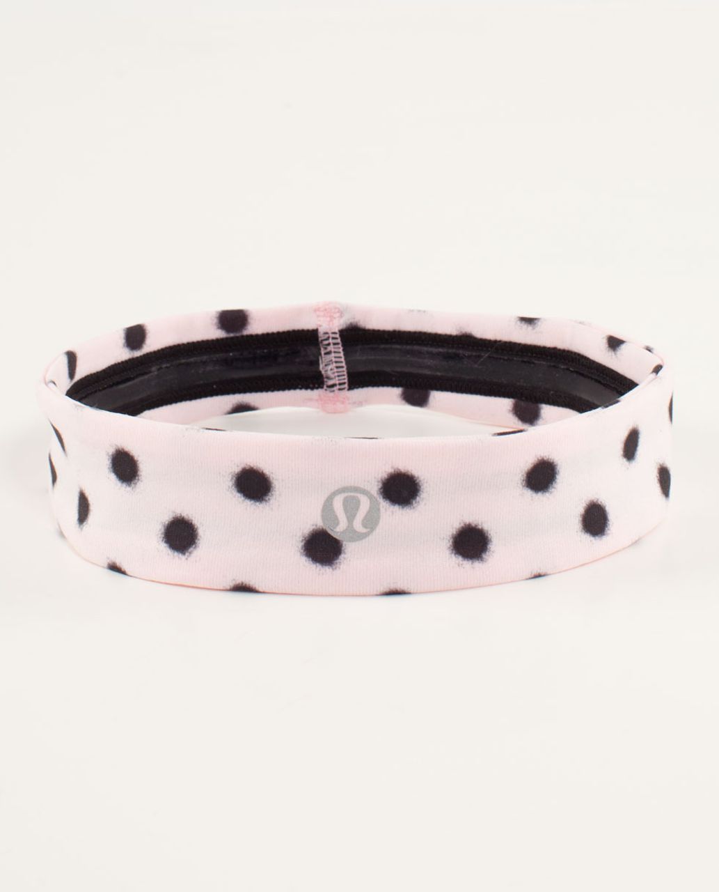 Lululemon Slipless Headband - High Noon Dot Blush Quartz / Black