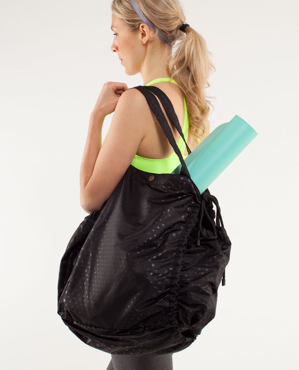 Lululemon Pack Your Practice Bag - Faded Dot Embossed Black