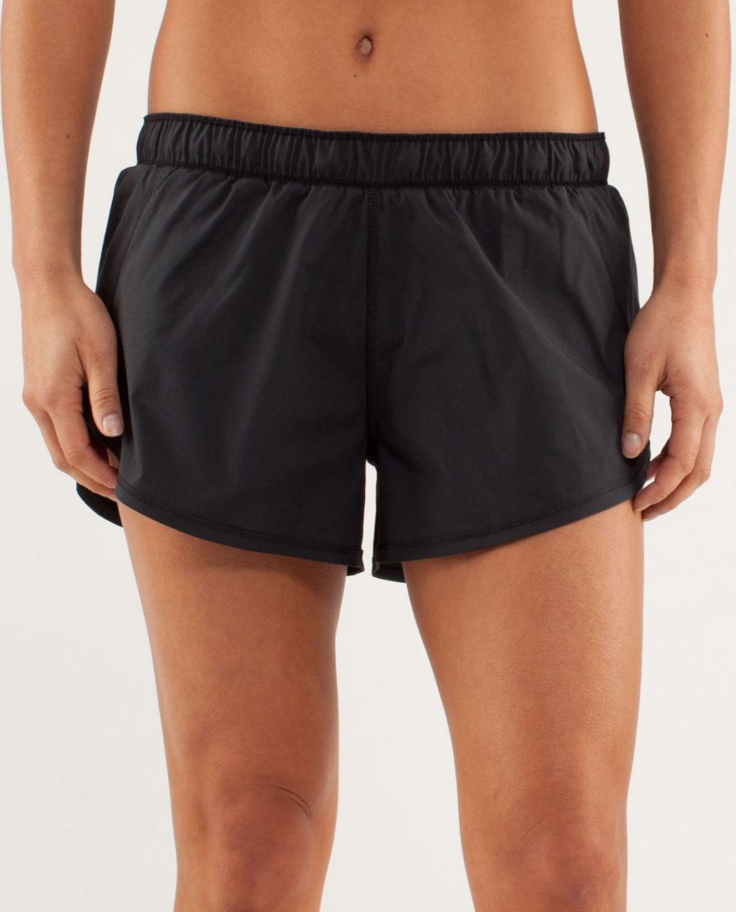 Lululemon Run:  Roll Down Short - Black