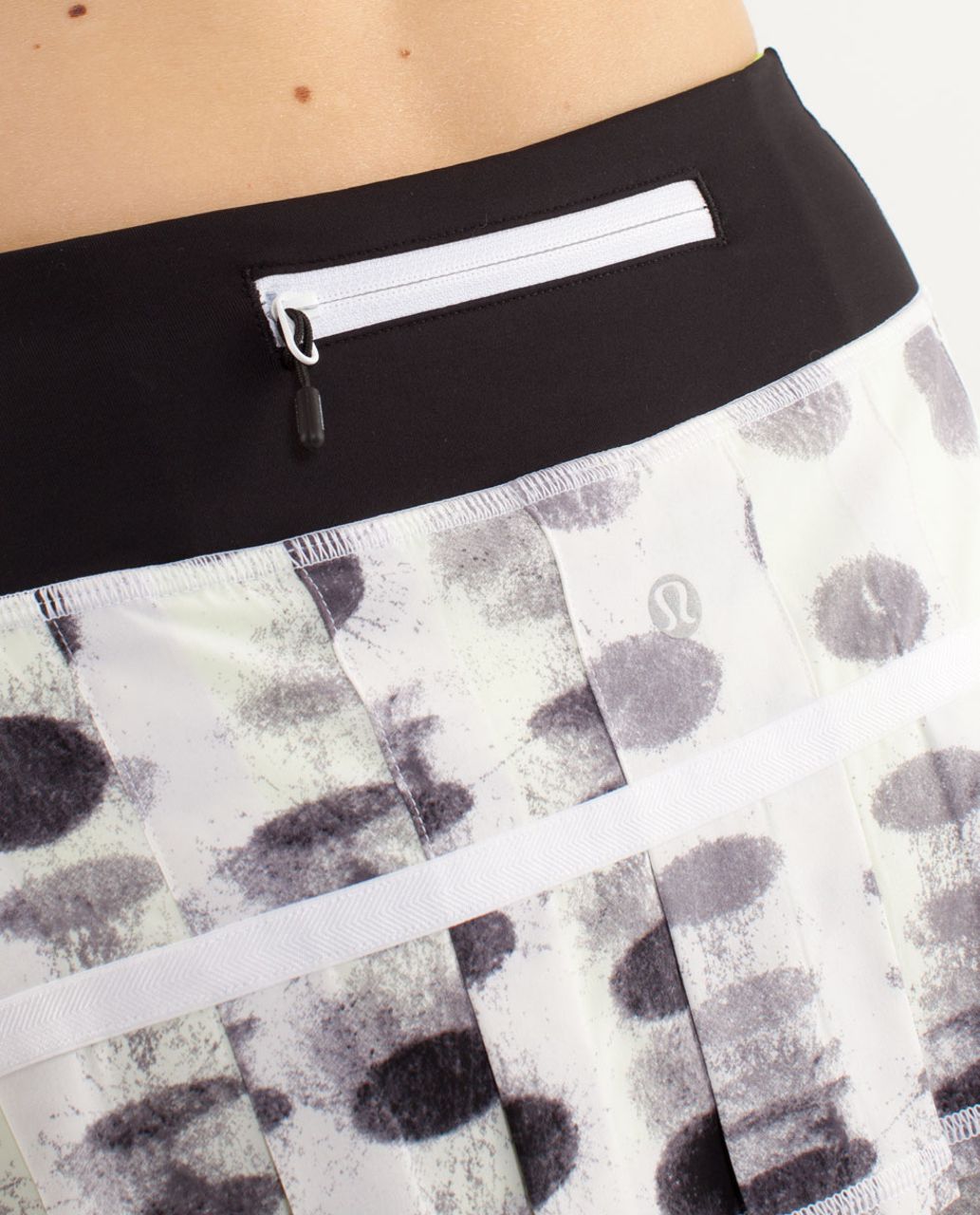 Lululemon Run:  Pace Setter Skirt (Tall) - Seaside Dot White / Black / Black / Ray