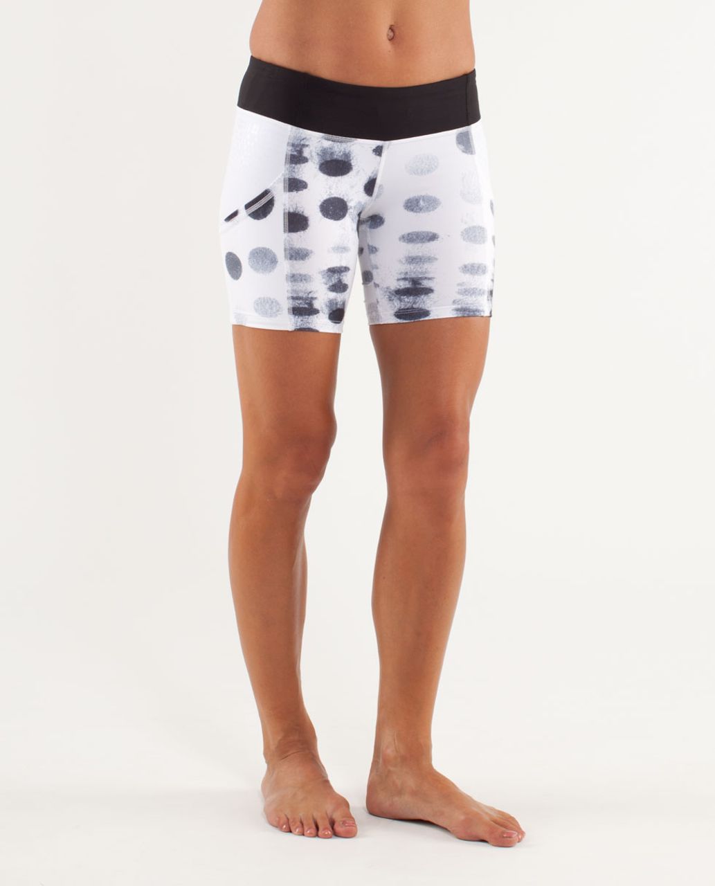 Lululemon Run: Dart and Dash Short - Seaside Dot White / Black / White ...