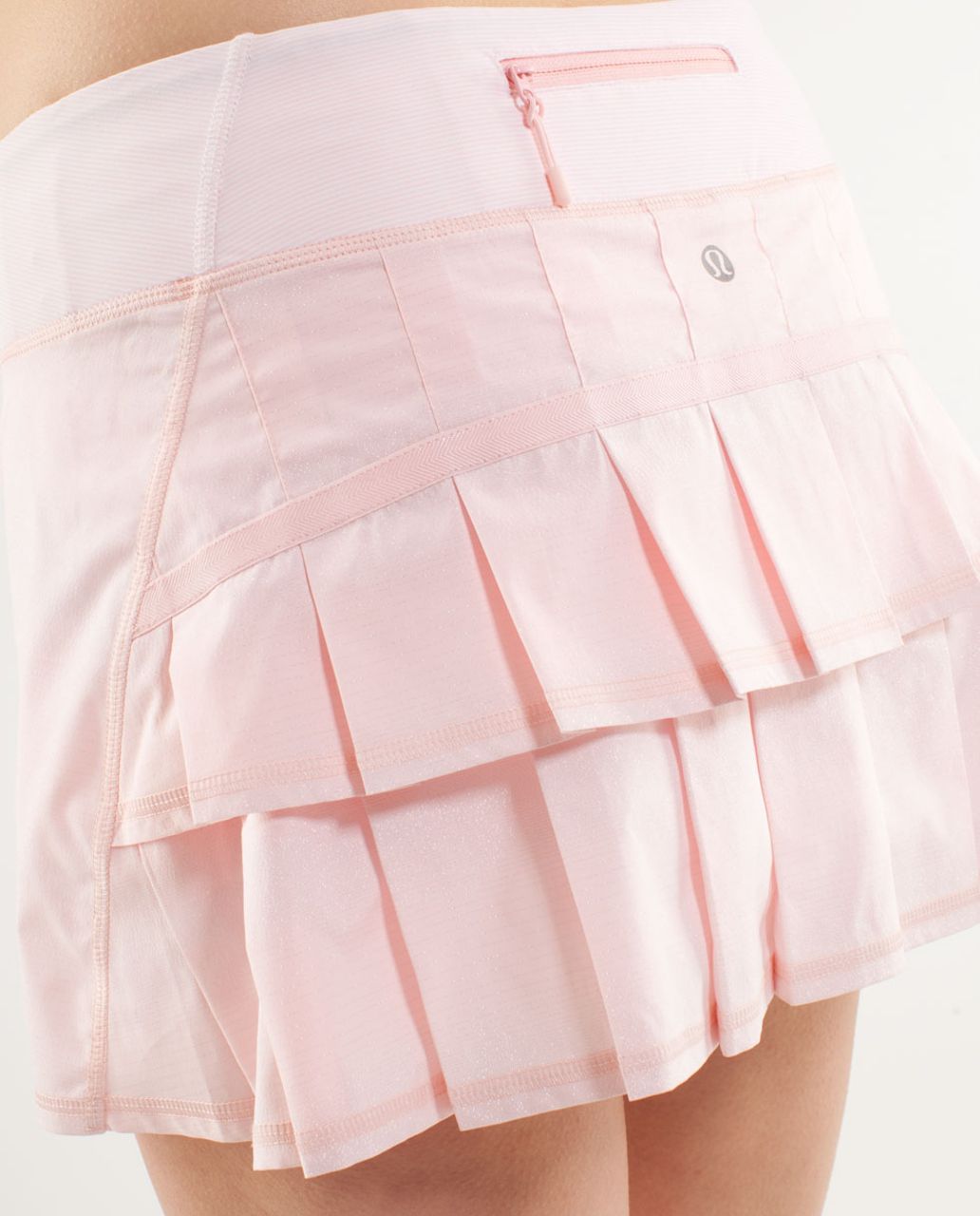 Lululemon Run:  Pace Setter Skirt (Regular) - Blush Quartz /  Wee Stripe White Blush Quartz