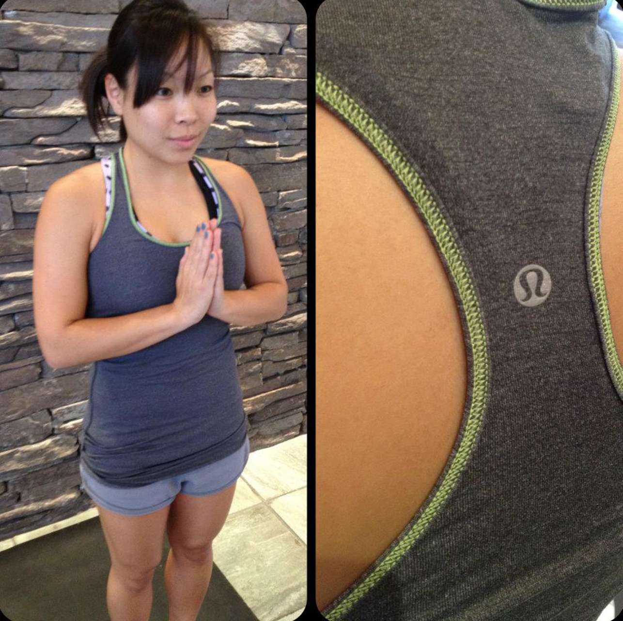 Lululemon Cool Racerback *Extra Long - Heathered Coal