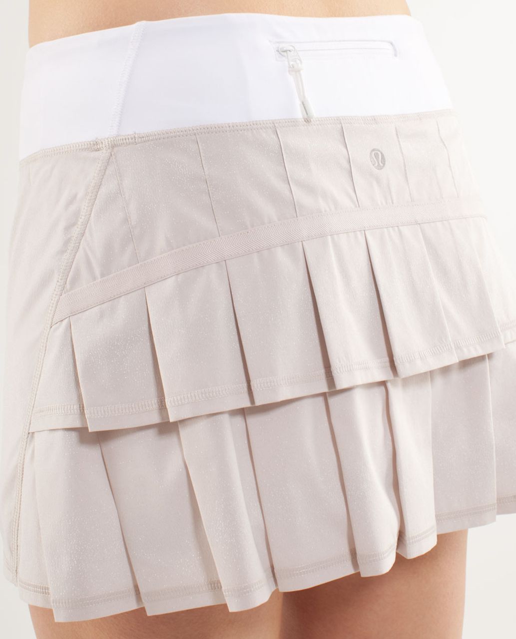 Lululemon Run:  Pace Setter Skirt (Regular) - Dune /  White