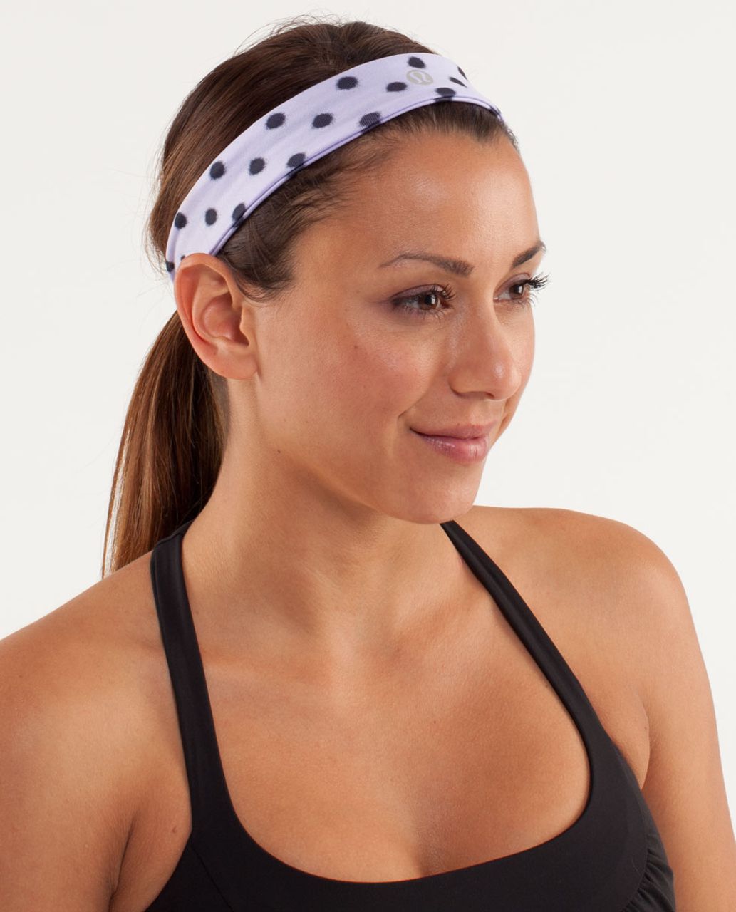 Lululemon Slipless Headband - High Noon Dot Lilac / Black