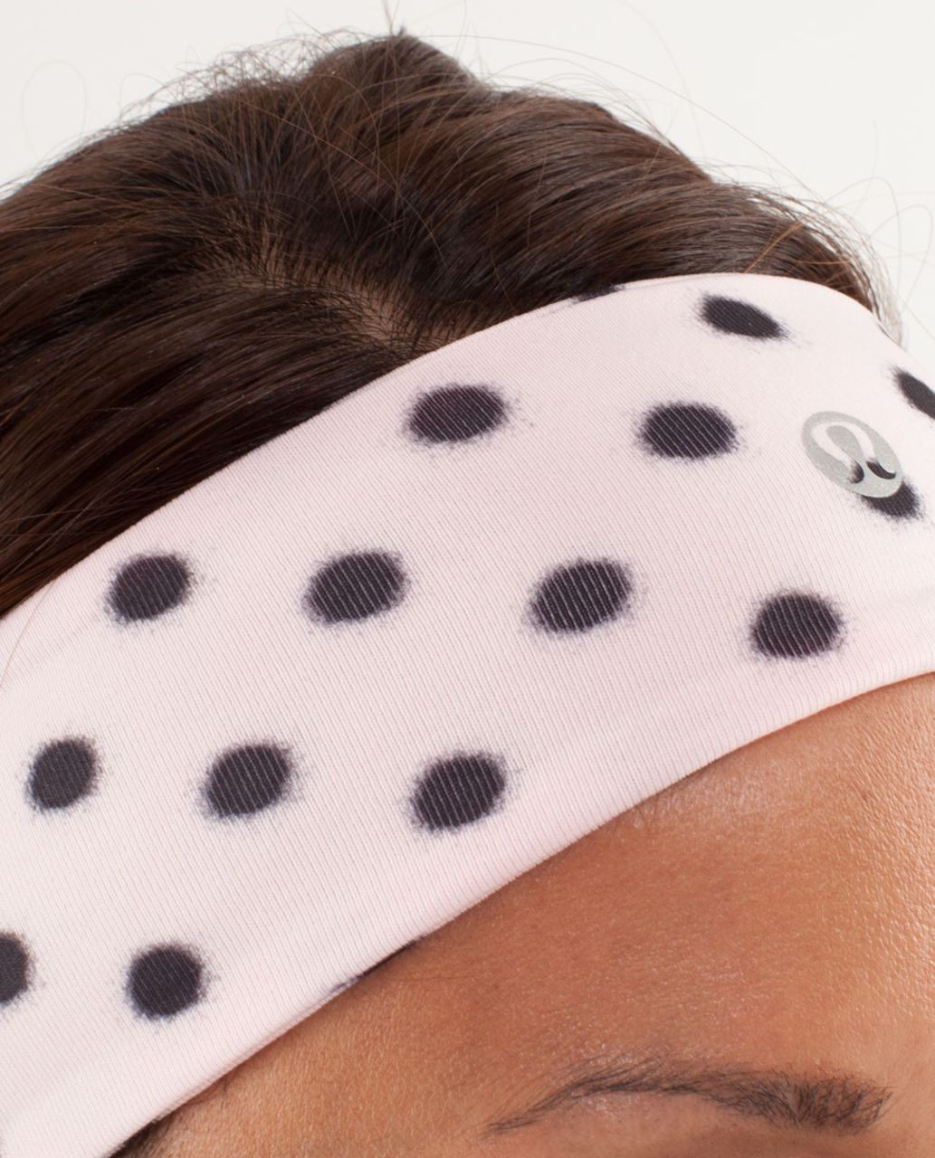 Lululemon Lucky Luon Headband - High Noon Dot Blush Quartz / Black