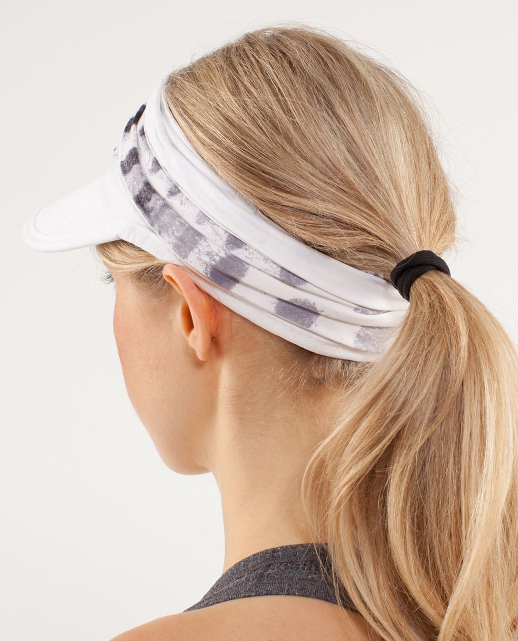 Lululemon Made In The Shade Visor - White / Seaside Dot White / Black