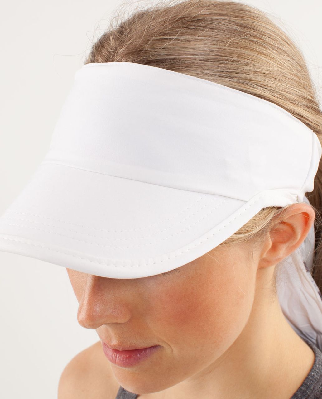 Lululemon Made In The Shade Visor - White / Seaside Dot White / Black