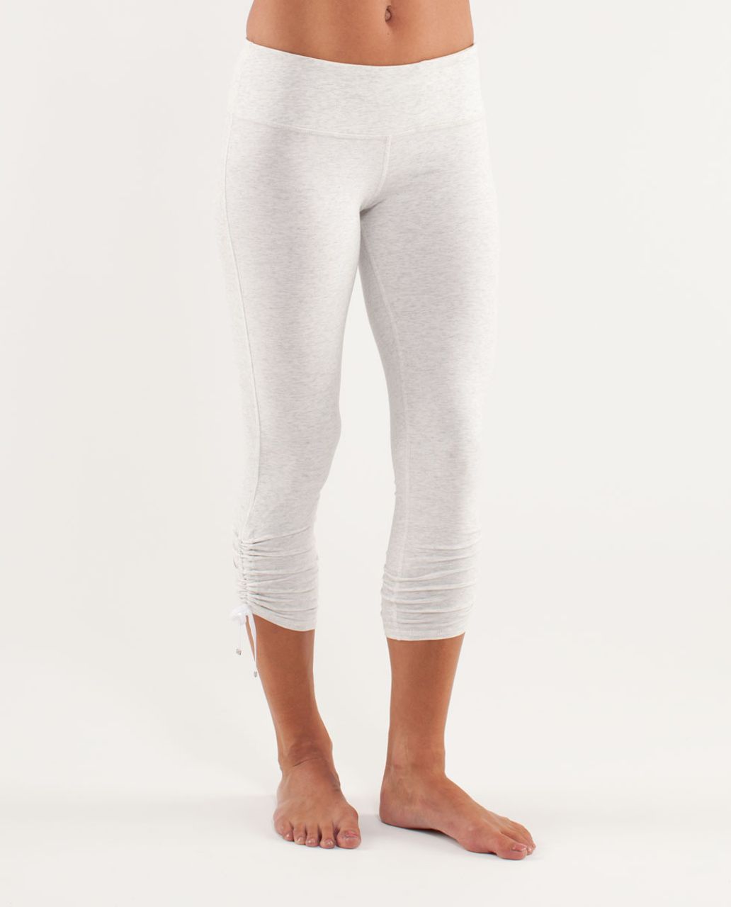 Lululemon Wandering Yogi Crop - Heathered White