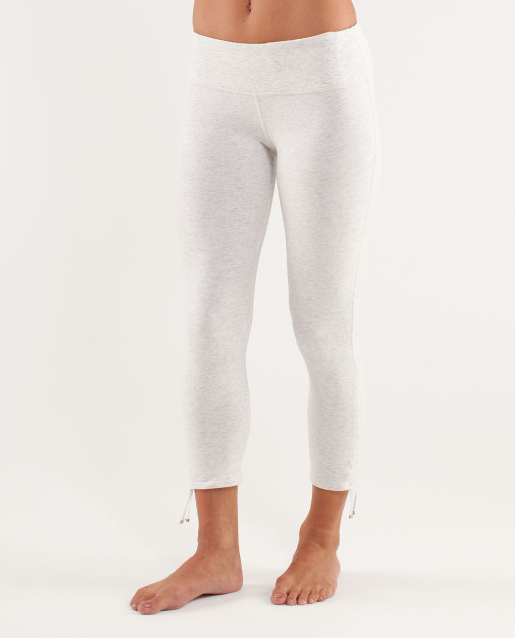 Lululemon Wandering Yogi Crop - Heathered White