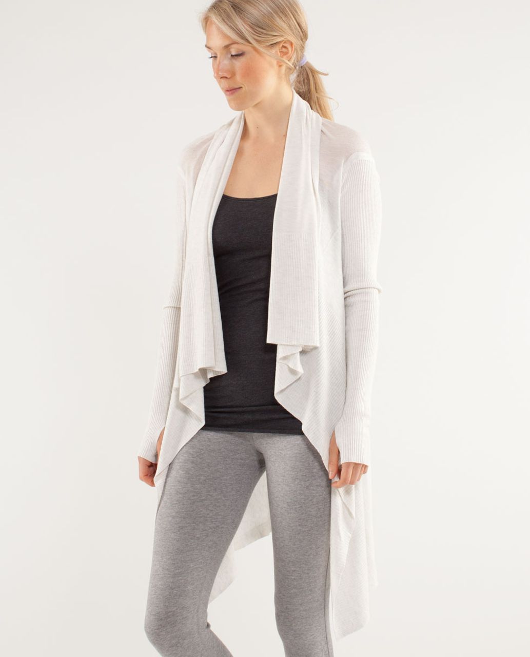 Lululemon Enlightened Pullover - Heathered White