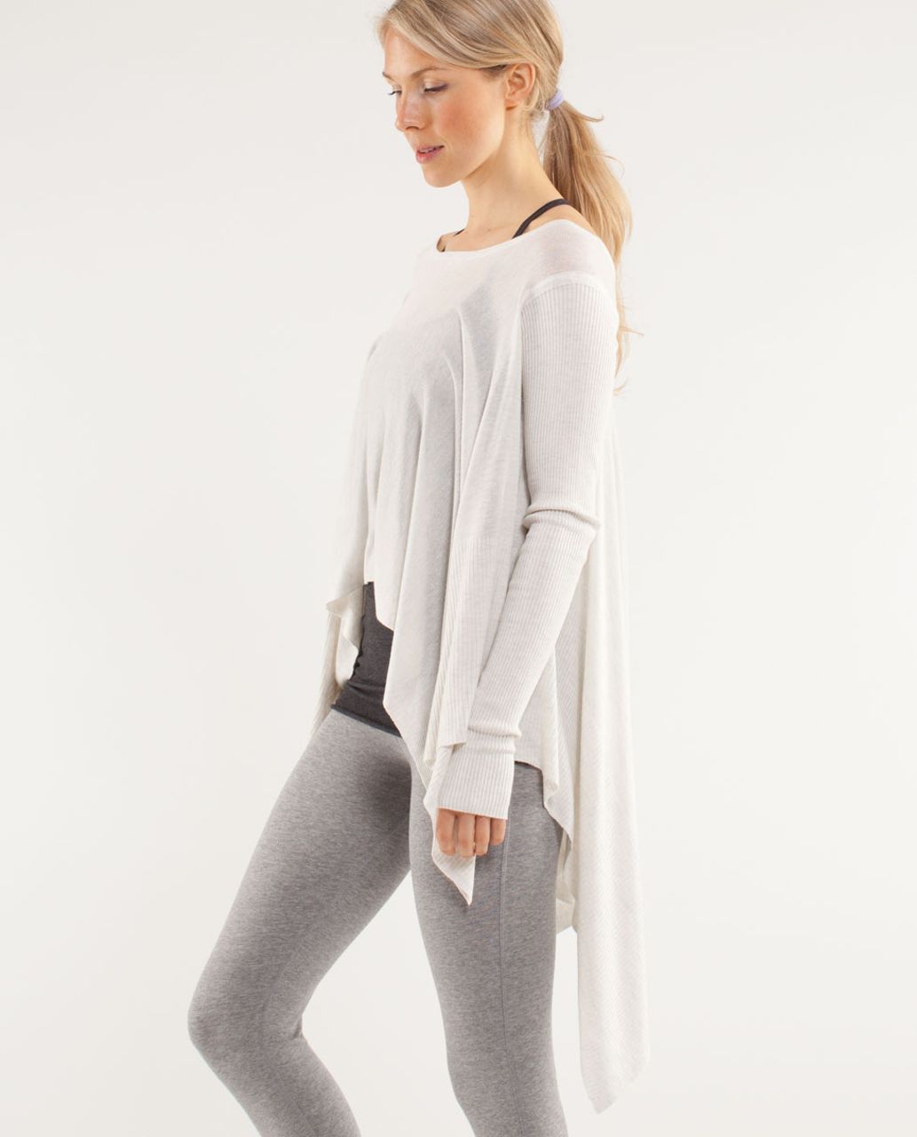 Lululemon Enlightened Pullover - Heathered White