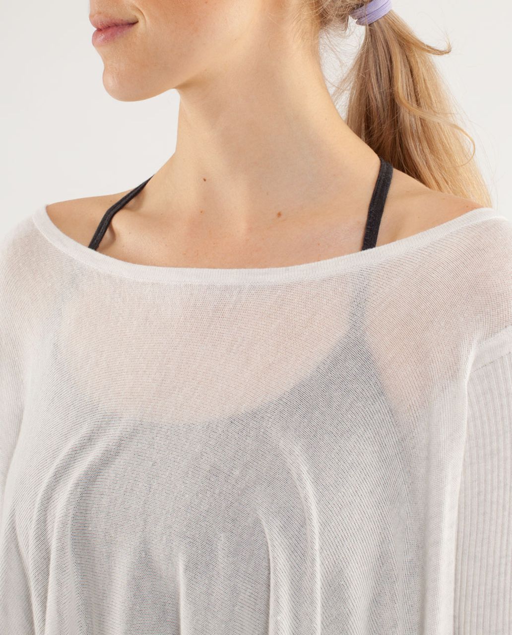 Lululemon Enlightened Pullover - Heathered White