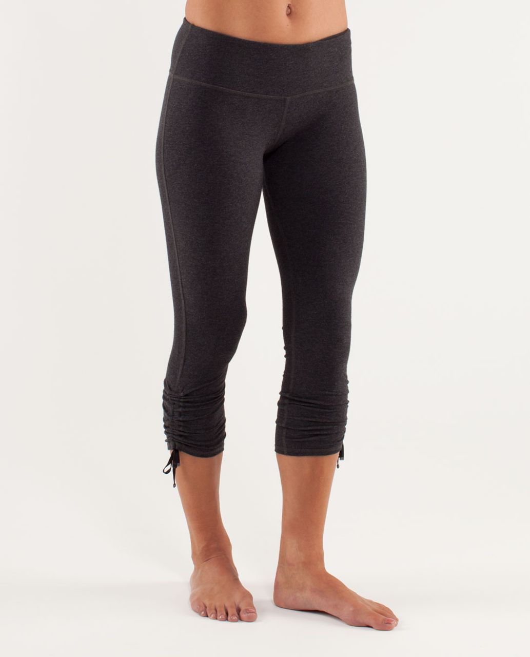 Lululemon Wandering Yogi Crop - Heathered Charcoal