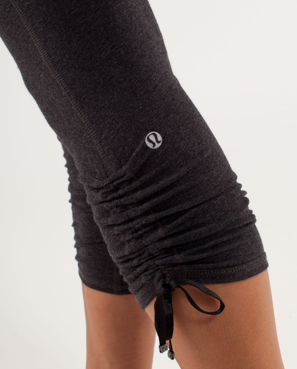 Lululemon Wandering Yogi Crop - Heathered Charcoal