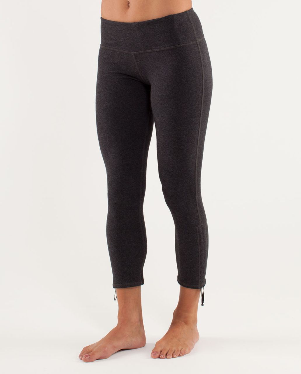 Lululemon Wandering Yogi Crop - Heathered Charcoal