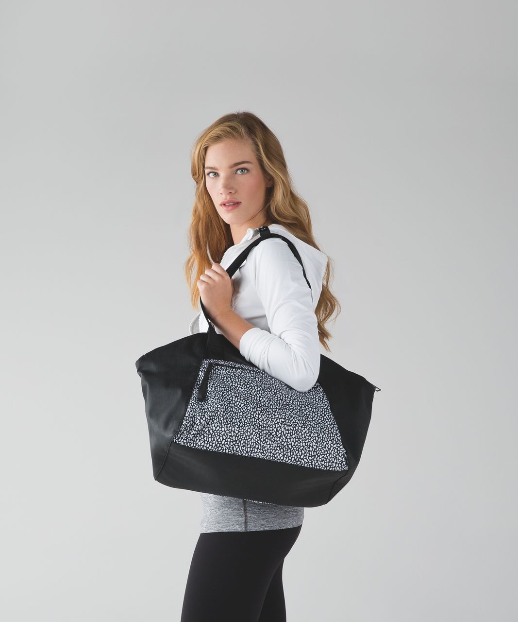 Lululemon Free To Be Bag - Miss Mosaic Black / Black