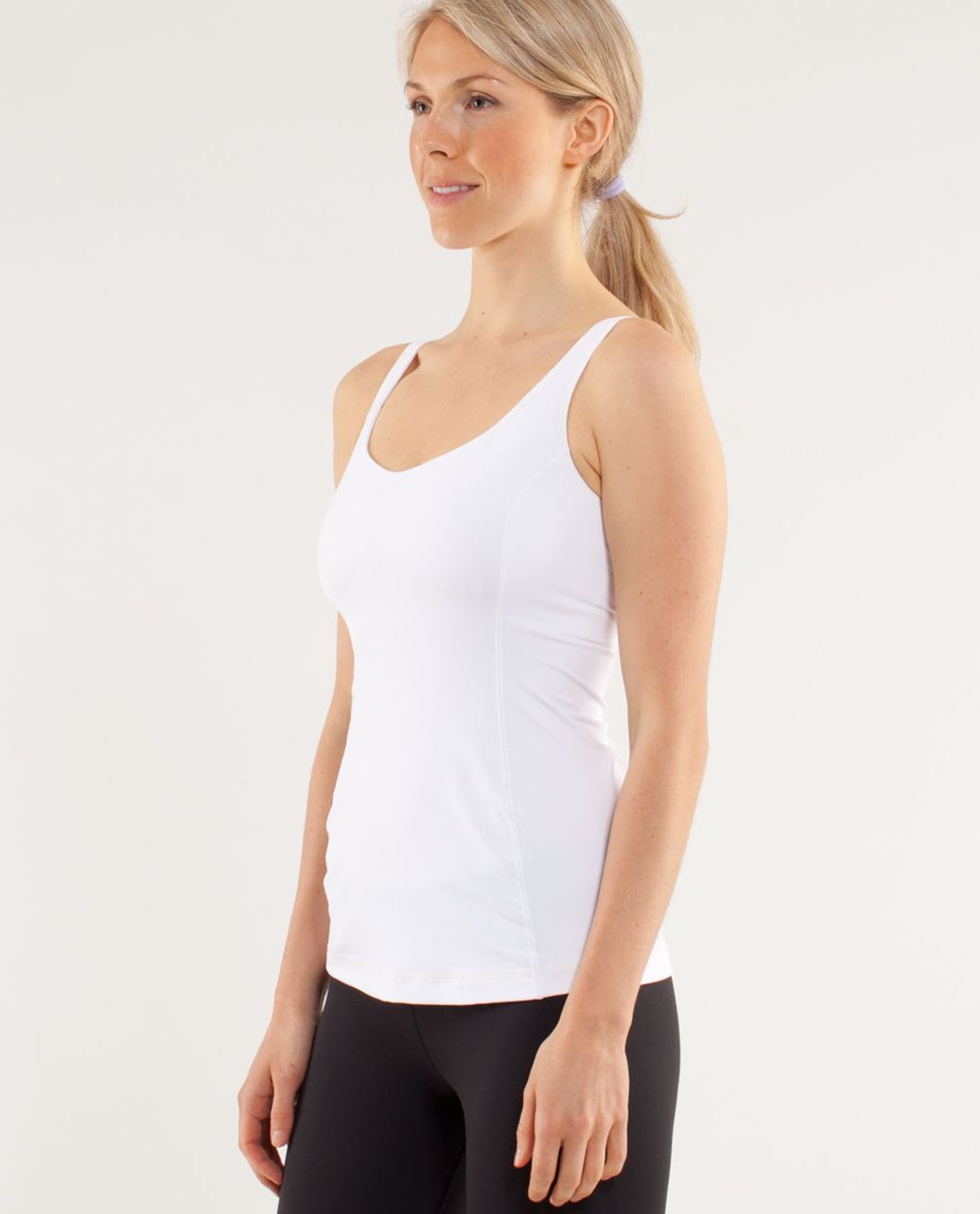 Lululemon Optimal Tank - White / Metallic Silver