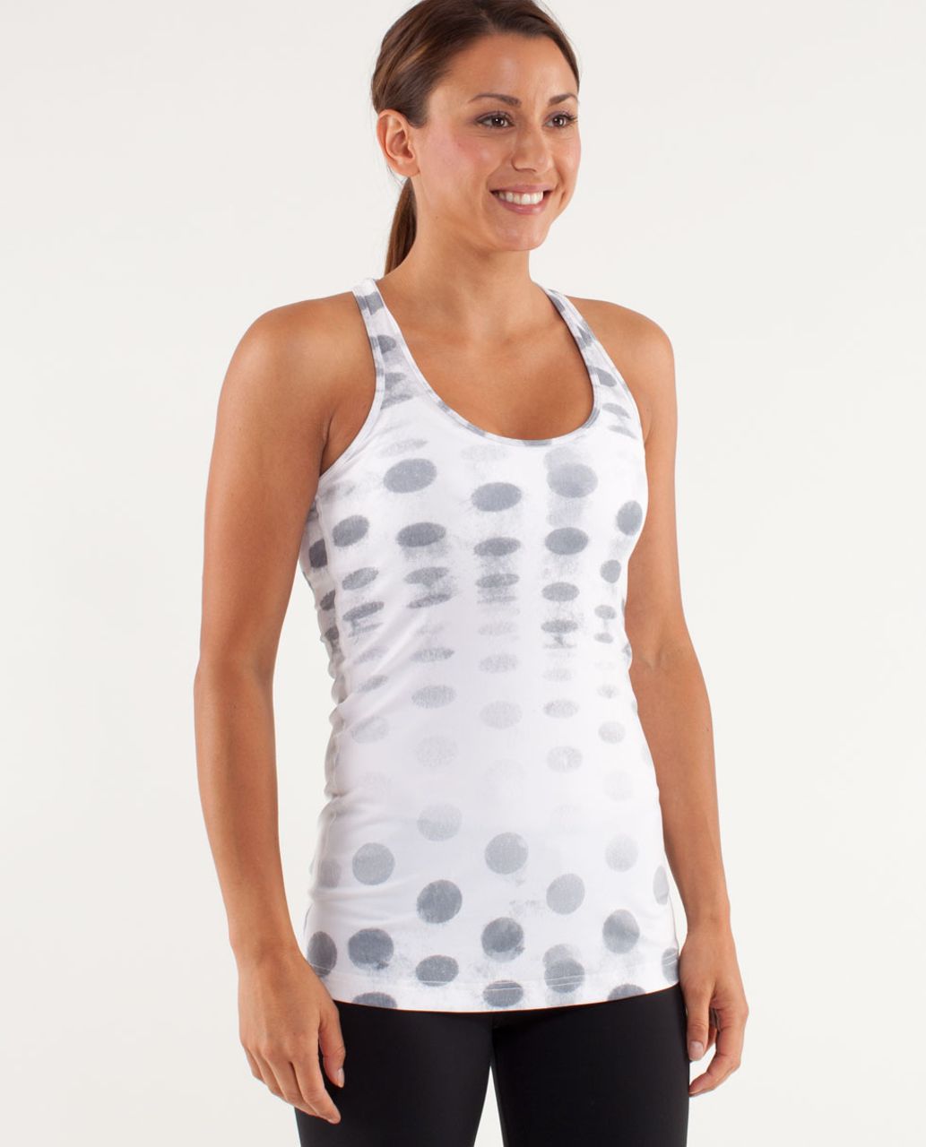 Lululemon Cool Racerback - Seaside Dot White / Fossil