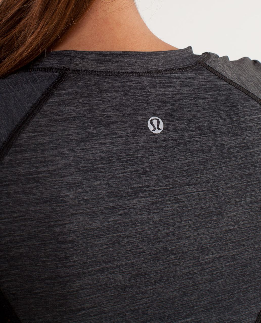 Lululemon Run:  Sun Sprinter Short Sleeve - Heathered Black