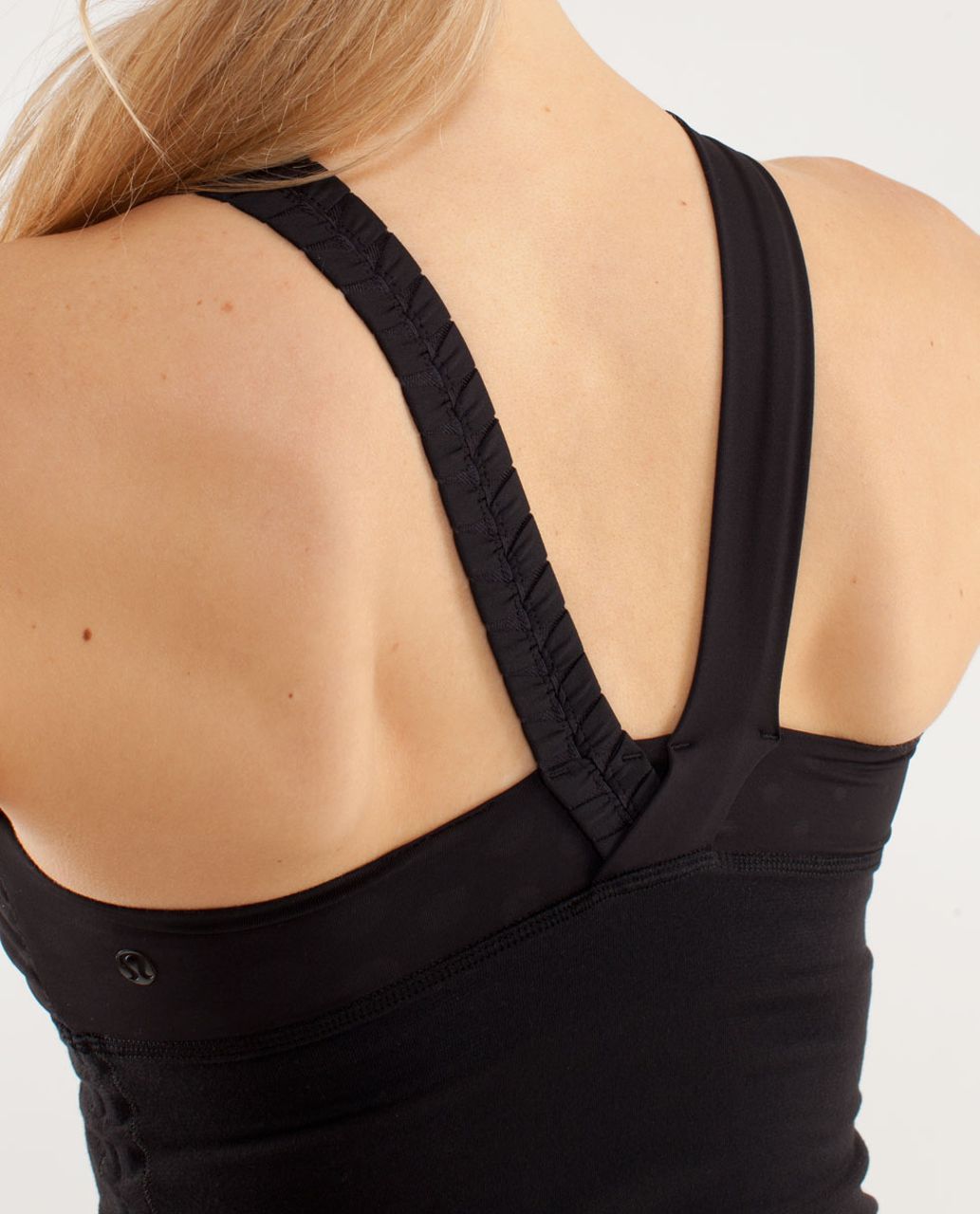 Lululemon Some Like It Hot Tank - Black / Faded Dot Embossed Black