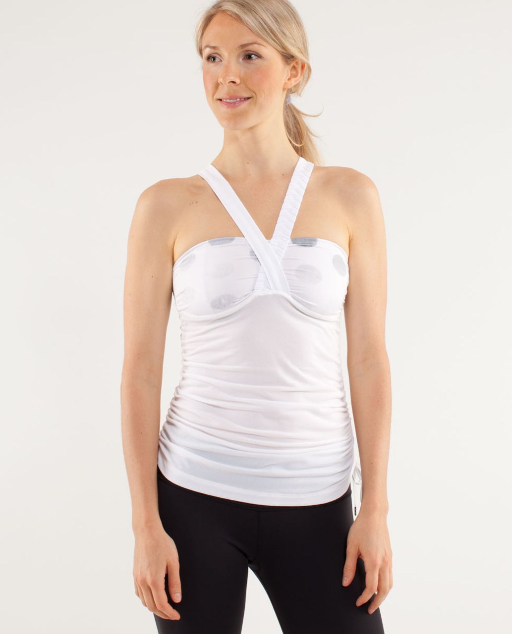 Lululemon Some Like It Hot Tank - White / Seaside Dot White / Fossil